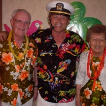 hawaiian themed birthday party, southview senior living